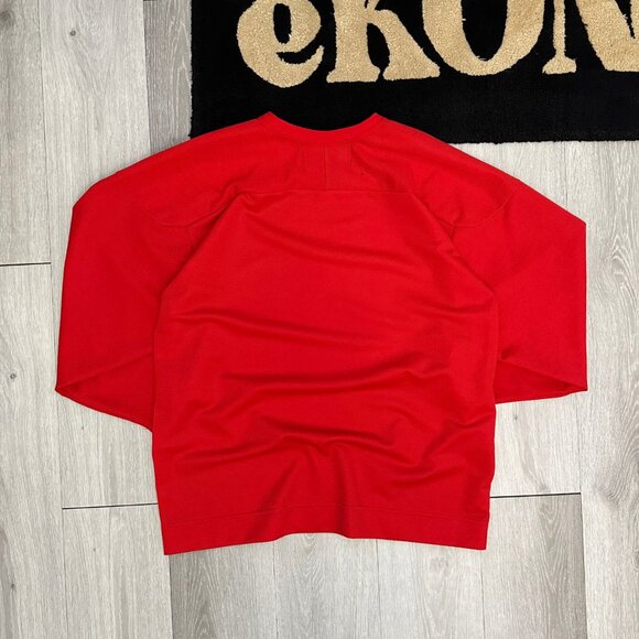 Vintage Pro Player Buffalo Sabres Goat Head NHL Red Practice Hockey Jersey Large - Picture 2 of 7